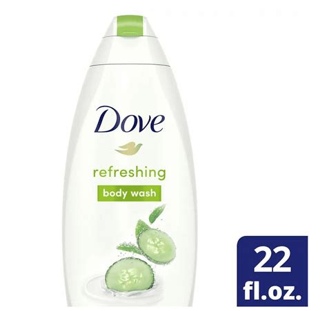 Dove Refreshing Body Wash Cucumber And Green Tea Cleanser 22 Oz