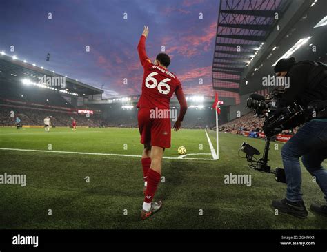 Trent Alexander Arnold Of Liverpool Takes Corner Kick During The