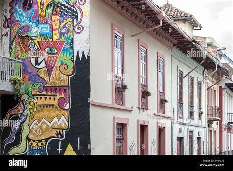 Mural Cuenca Ecuador Stock Photo Alamy