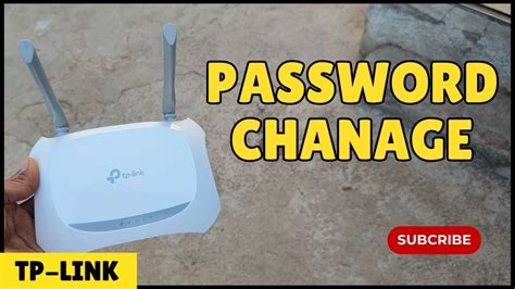 How To Change Wifi Password Tp Link Router Tl Wr N Youtube