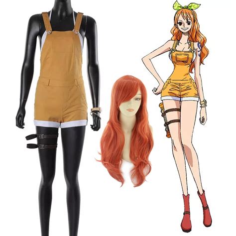 Nami One Piece Film Red Outfits Halloween Cosplay