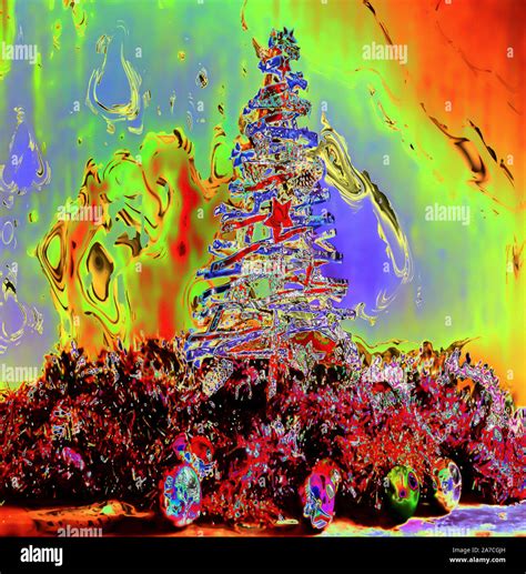 An Abstract Christmas Tree Stock Photo Alamy