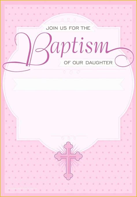 Baby Girl Baptism Invitation Free Templates Of Free Christening ...