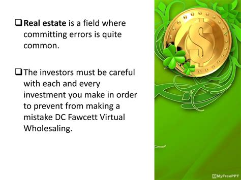 Ppt Dc Fawcett Virtual Wholesaling Solutions To The Blunders In Real