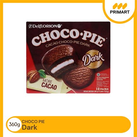 Jual Delfi Orion Choco Pie 12P Dark 360 Gr Shopee Indonesia