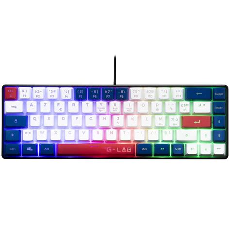 G Lab Clavier Gaming M Canique Tkl Hydro Bleu Blanc Rouge