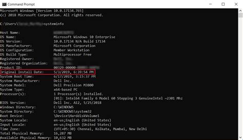 Microsoft Windows Un Y Klenme Tarihini Do Rulamak In Command Prompt U