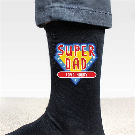 Buy Personalised Super Dad Mens Socks For Gbp 1029 Card Factory Uk