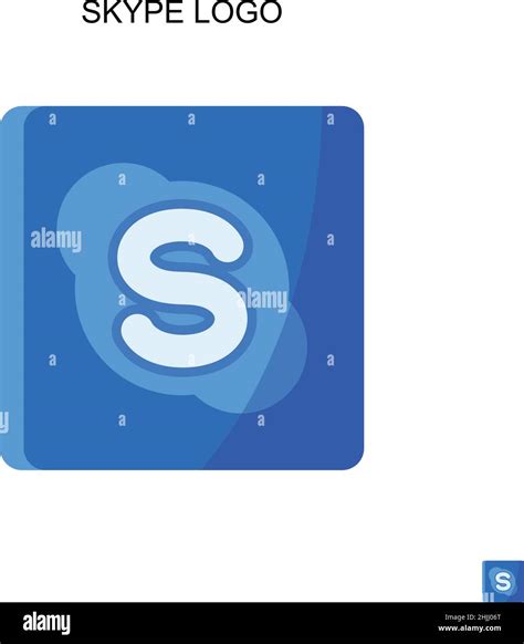 Skype logo Simple vector icon. Illustration symbol design template for web mobile UI element ...