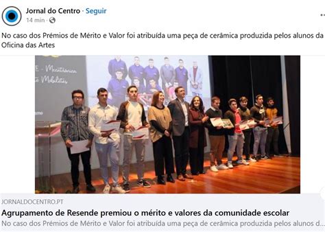 Agrupamento De Resende Premiou O M Rito E Valores Jornal Do Centro