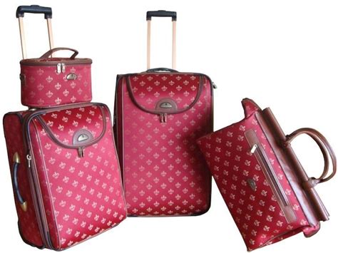 American Flyer Fleur De Lis 4 Piece Luggage Set Best Carry On Luggage