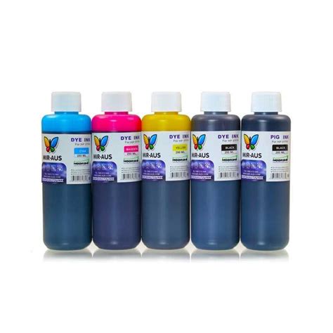 250 Ml 5 Colours Dye Pigment Ink For Hp Printers