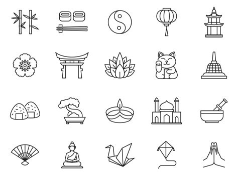 Asia Vector Icons