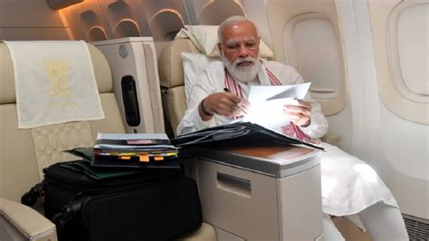 Pm Narendra Modi Us Visit See Inside Photos Of Prime Ministers Private Aircraft