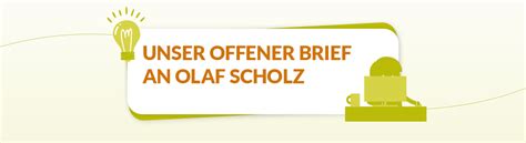 Offener Brief An Olaf Scholz