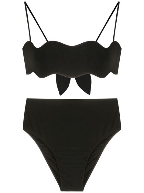 Adriana Degreas Scallop Edge Bikini Set Farfetch