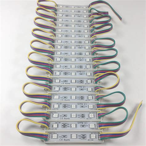 Pcs Led Led Module V Waterproof Rgb Color Changeable Led