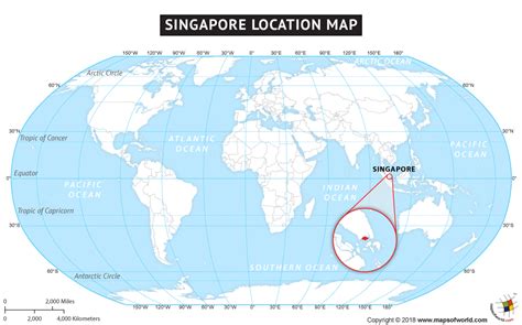 Where is Singapore Located? Location map of Singapore