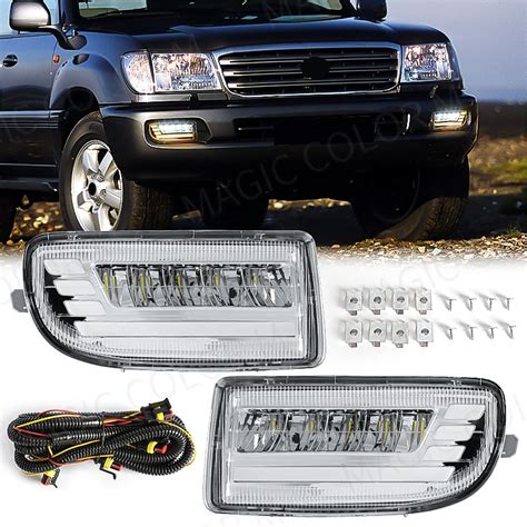 Feux Antibrouillard LED Pour Toyota Land Cruiser 100 LC100 UZJ100 FZJ10