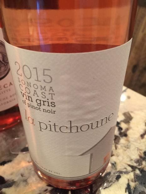 La Pitchoune Pinot Noir Vin Gris Usa California Sonoma County