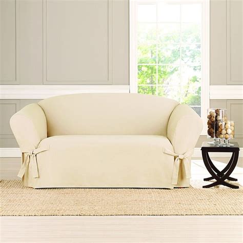 Sure Fit Heavyweight Box Seat Loveseat Cover Bed Bath Beyond