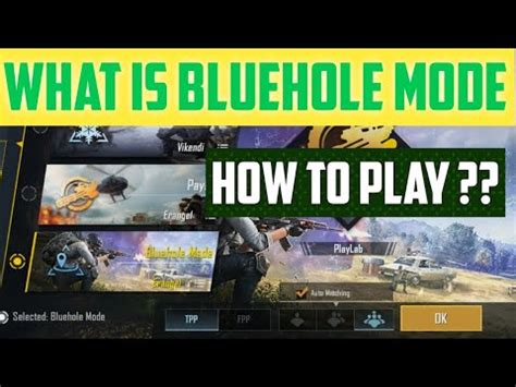 Bluehole Mode Kya Hai How To Play Blue Hole Mode Pubg Mobile