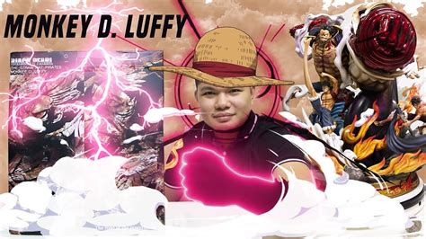 piece monkey  luffy  gear resin statue unboxing black pearl