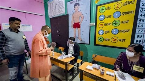 Up Assembly Polls 6th Phase Around 47 Polling Recorded Till 3 Pm