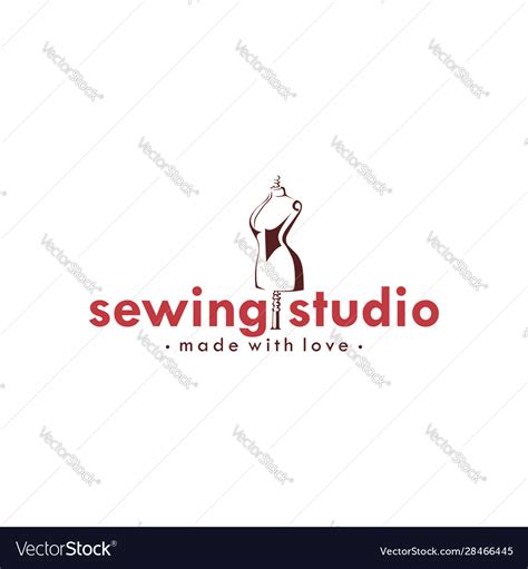 Tailor Sewing Vintage Logo Ideas Mannequin Vector Image