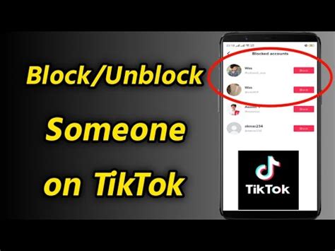 How To Block Unblock Someone On TikTok TikTok Block And Unblock