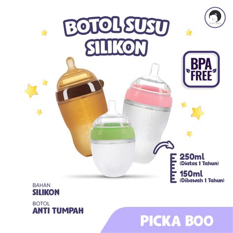 Jual NO 1 PICKA BOO Premium Botol Dot Silikon 150ml 250ml Botol