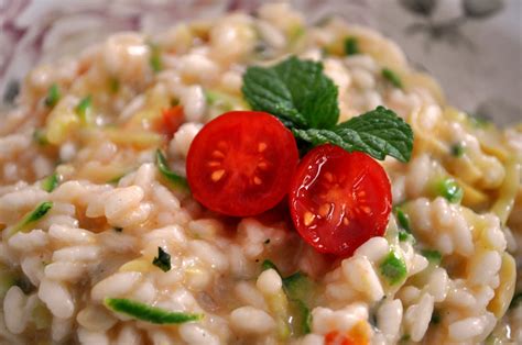 Nutrição Gastronomia e Cultura Risotto de abobrinha tomate cereja