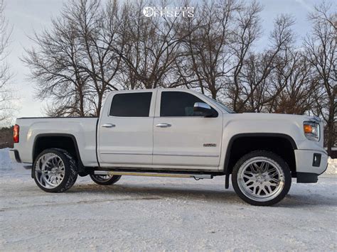 2014 Gmc Sierra 1500 Wheel Offset Aggressive 1 Outside Fender