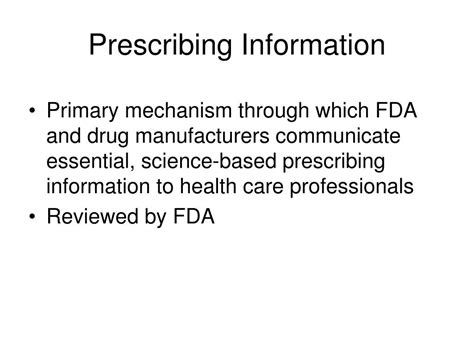 Ppt Fda Labeling Overview Fda Seminar Denmark April