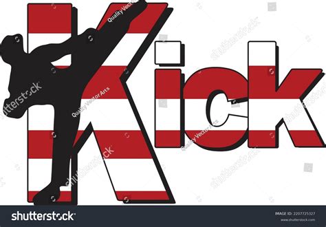 Kick Logo Vector Illustration Stock Vector (Royalty Free) 2207725327 ...