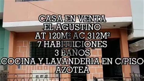 VENTA DE CASA 323m² EL AGUSTINO YouTube