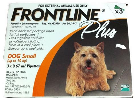 Frontline Plus Dog 0-22 lb – 3 doses – Must Love Dogs Blog