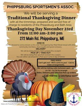 FREE Thanksgiving meal | Bath Food Bank