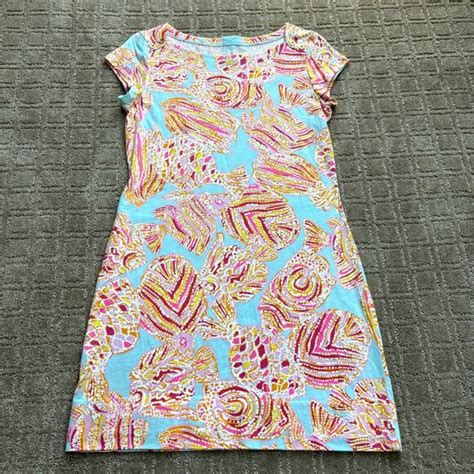 Lilly Pulitzer Dresses Lilly Pulitzer Loren T Shirt Dress Small Tini Bikini Tropical Fish