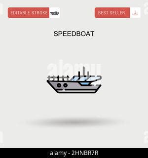 Schnellboot Symbol Motorboot Geschwindigkeit Motorboot Schiff