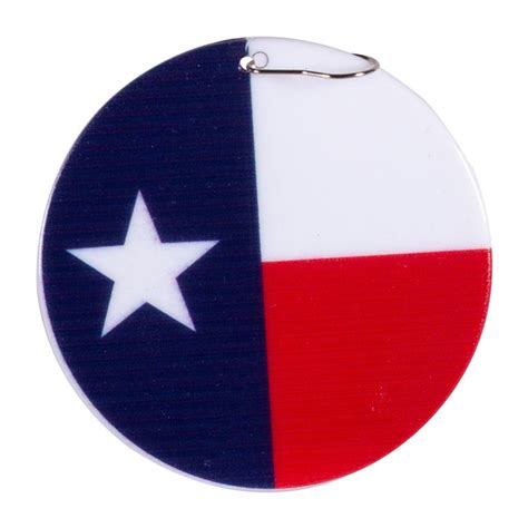 Texas Flag Plastic Medallion 2 12