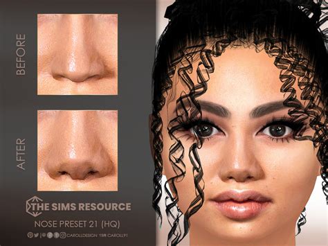 The Sims Resource Nose Preset 33 Hq Sims 4 Tattoos Sims 4 Cc Skin