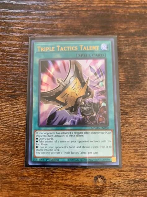 YU GI OH TCG TRIPLE Tactics Talent Magnificent Mavens Mama En090 1a