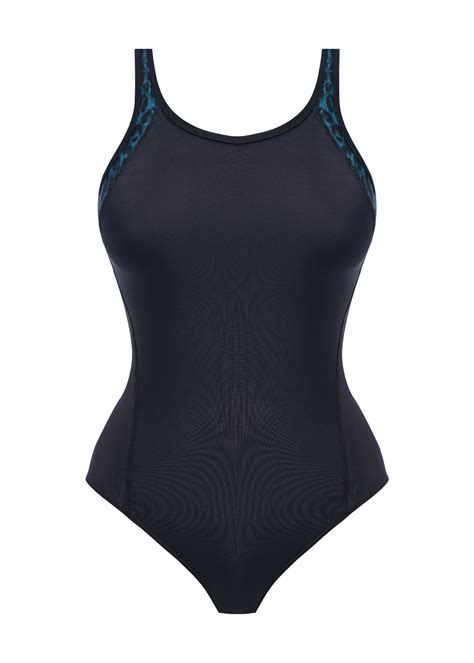 Freestyle Midnight Leopard Moulded Sports Swimsuit from Freya