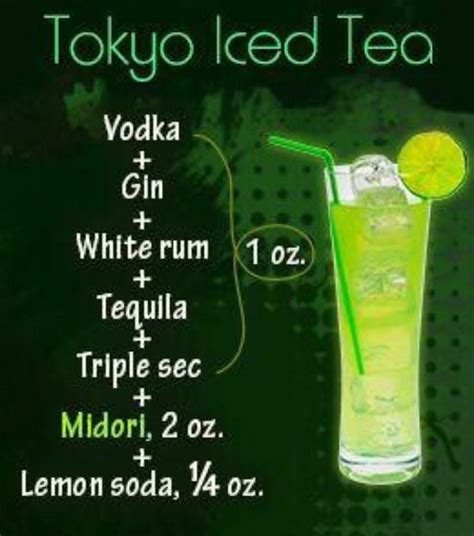 Tokyo Iced Tea Alcohol Drink Recipes Liquor Drinks Drinks Alcohol Recipes