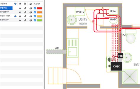 Creating a Residential Plumbing Plan | ConceptDraw HelpDesk