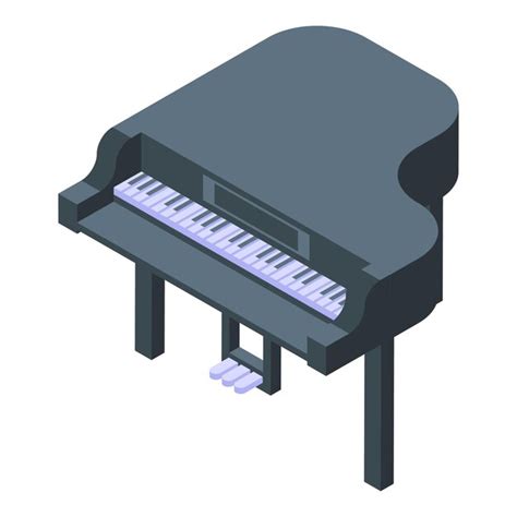 Premium Vector Piano Instrument Icon Isometric Vector Music School