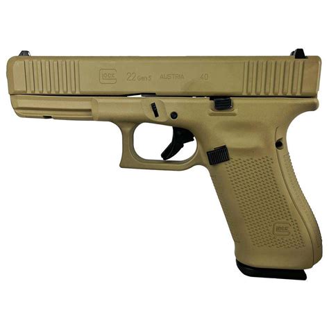 GLOCK 22 GEN5 40 S W FS FXD 5 5lb COMM AUSTRIA FDE Locked Loaded