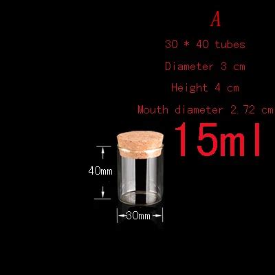 Kapasite 15ml 30 40mm 150 Adet Grup Effaf T P S Zd Rmazl K Cam I