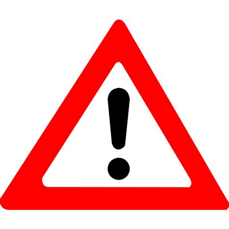 Warning Sign Vector Image Free Svg